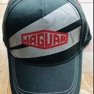 Authentic Distressed Heritage JAGUAR Hat Cap Adjustable Strapback Dk Green BNWT